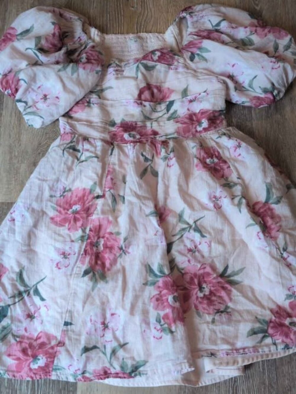Abercrombie Kids Floral Puff Sleeve Dress Size 7/8